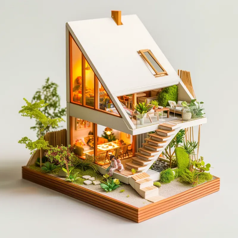 Miniature Architectural Homes