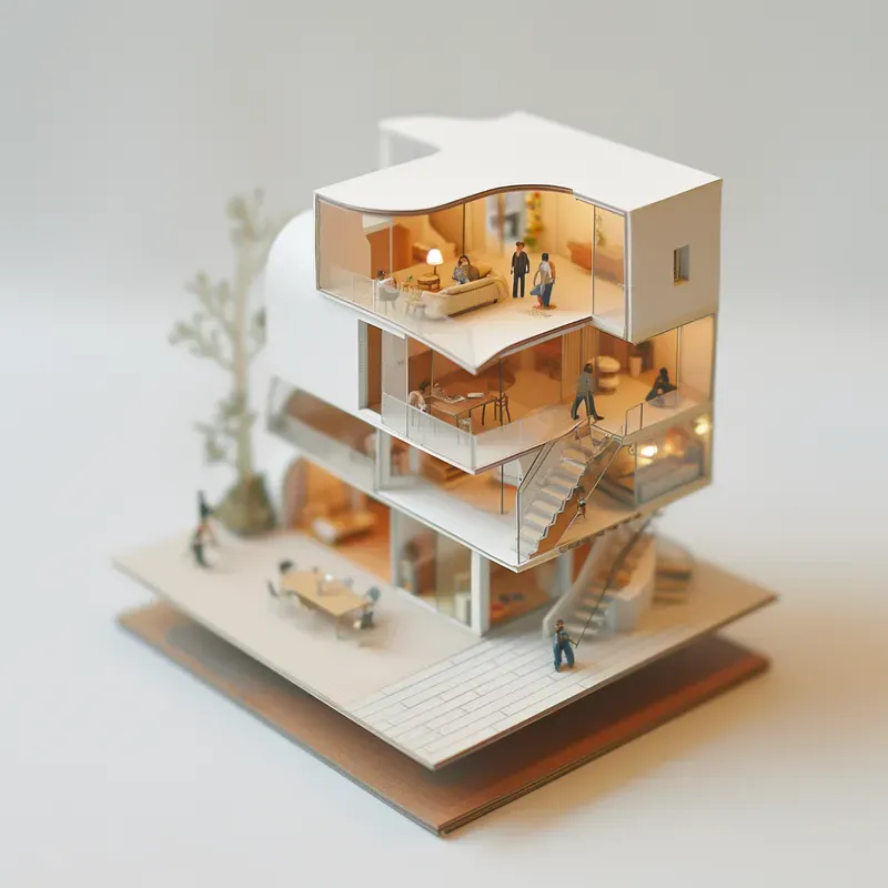 Miniature Architectural Homes