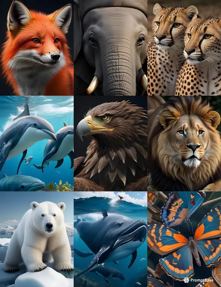 Ai-generated Realistic Animal Art