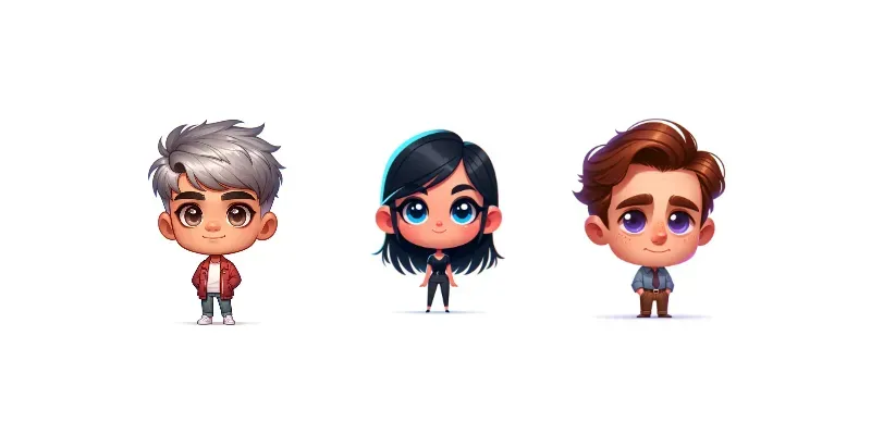 Cute Caricatures generated by undefined