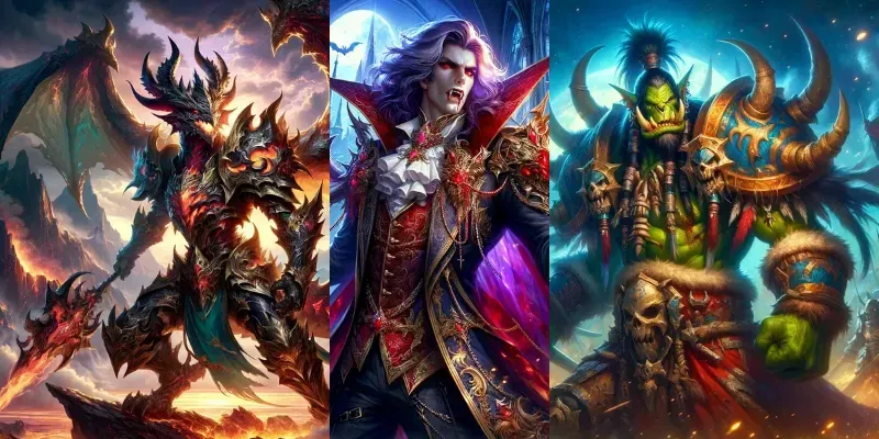 Fantasy Hero Portraits generated by undefined