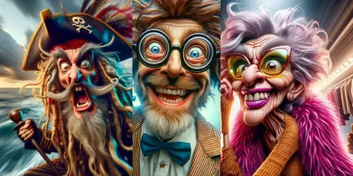 Photorealistic Cinematic Caricatures generated by dalle