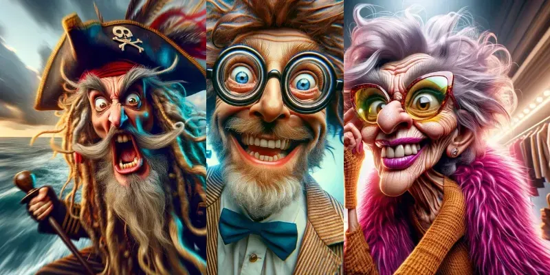 Photorealistic Cinematic Caricatures generated by undefined