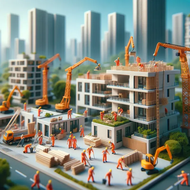 Lifelike Miniature Workers