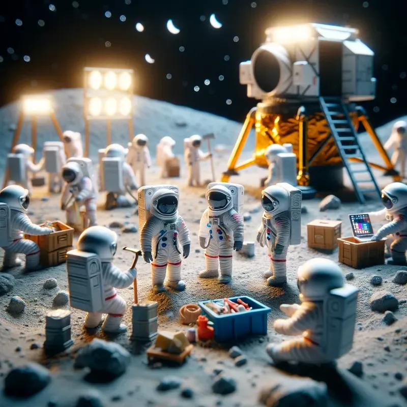 Lifelike Miniature Workers