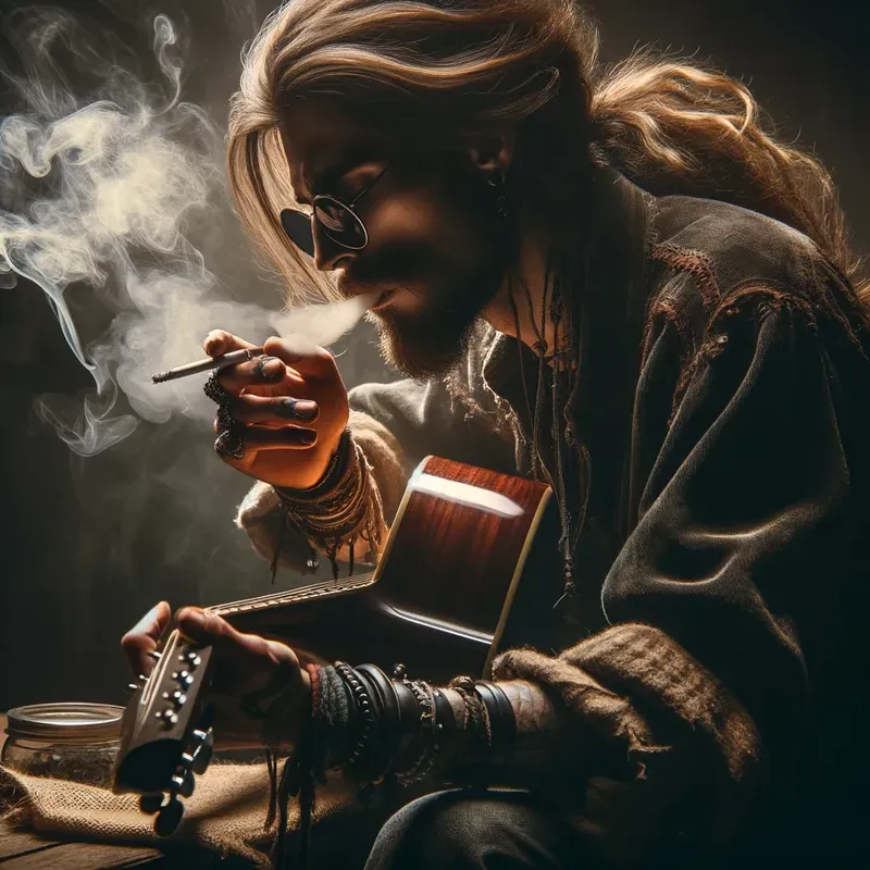 Photorealistic Cinematic Smoking People