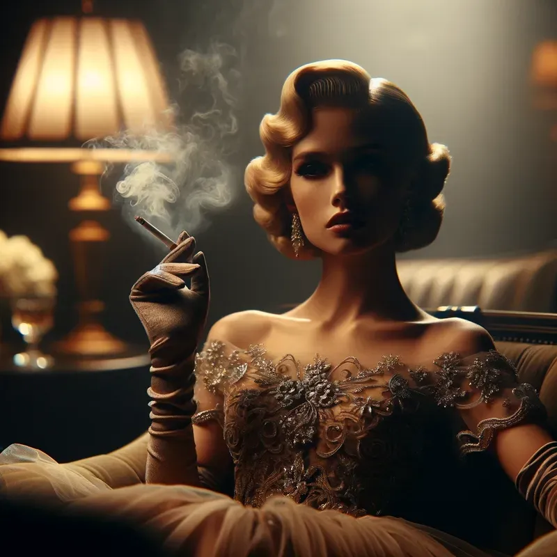 Photorealistic Cinematic Smoking People