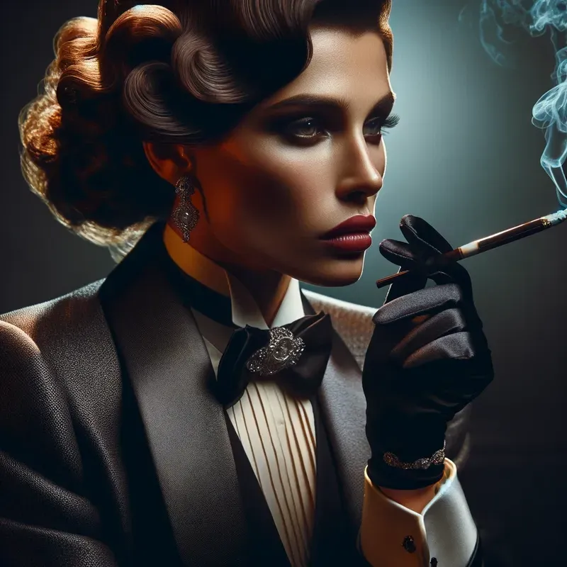 Photorealistic Cinematic Smoking People
