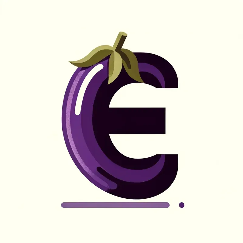 Vector Flat Food Letters