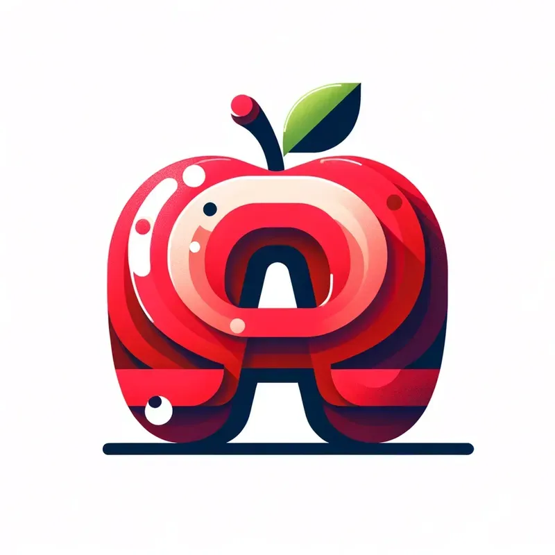 Vector Flat Food Letters