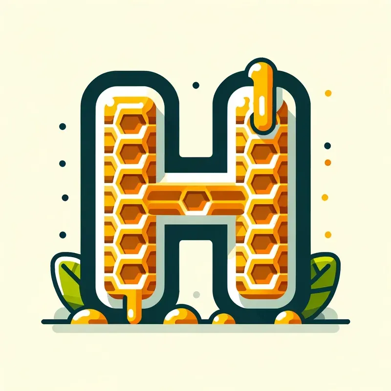 Vector Flat Food Letters