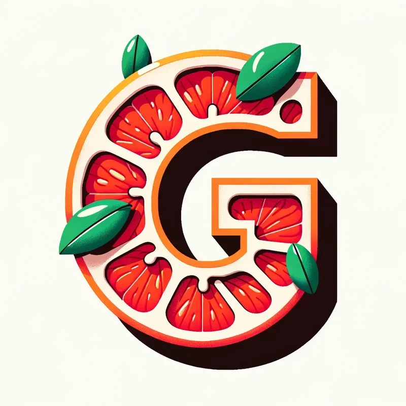 Vector Flat Food Letters