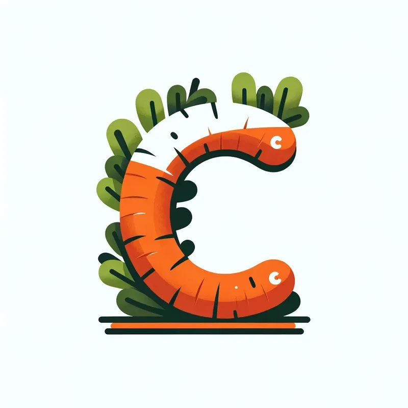 Vector Flat Food Letters