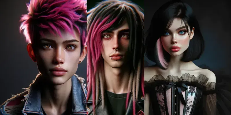 Cinematic Emo Personas generated by undefined