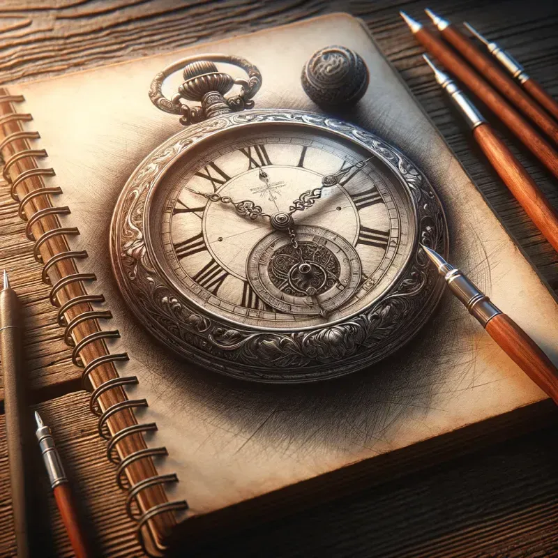Cinematic Notebook Art