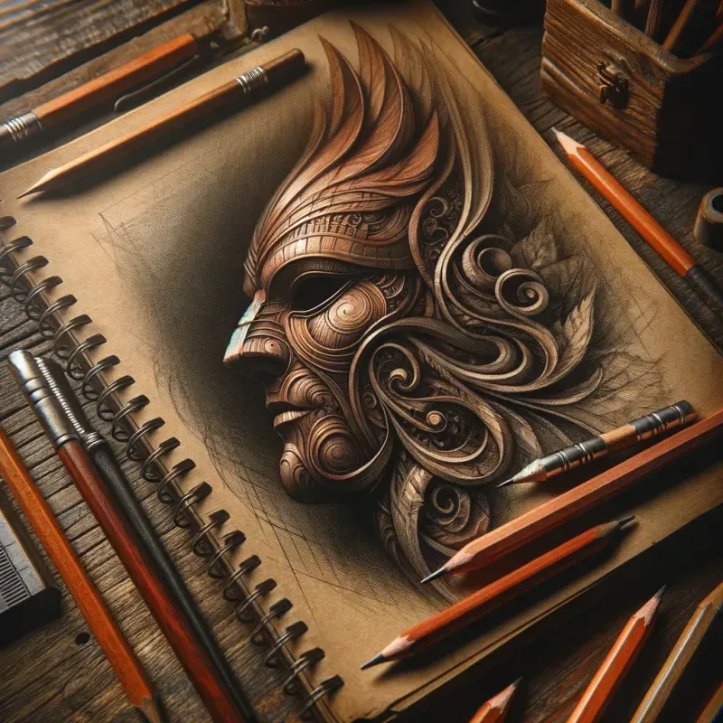 Cinematic Notebook Art