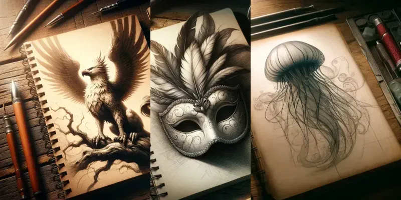 Cinematic Notebook Art generated by undefined