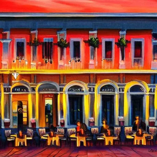 Abstract Italian Piazza