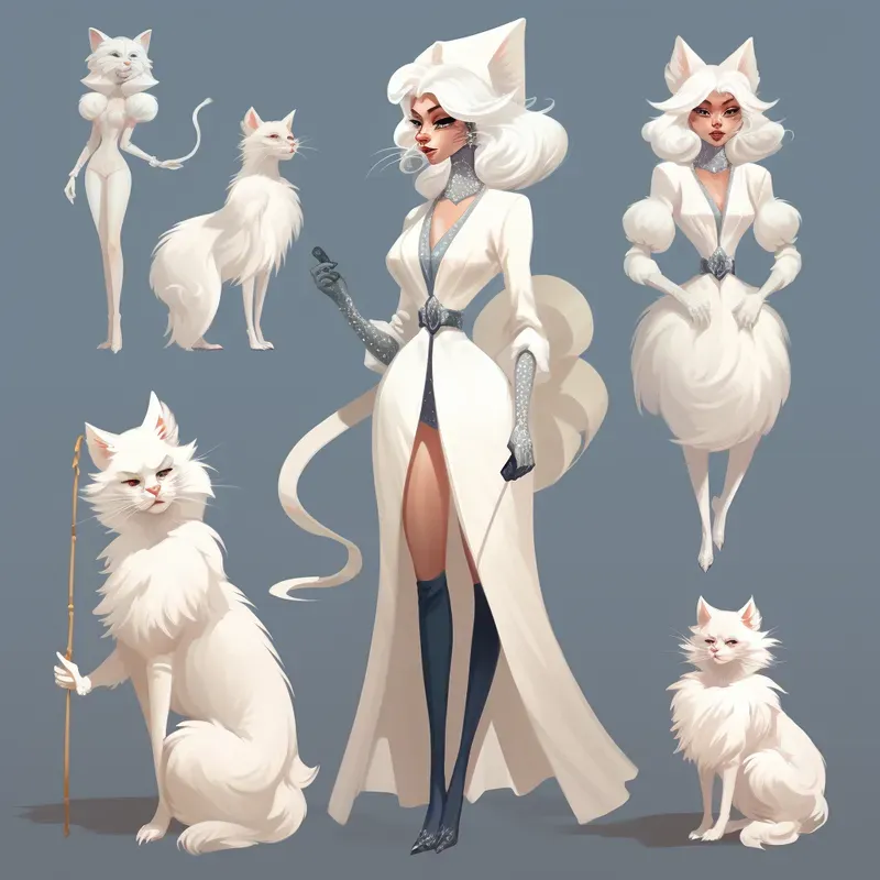 1920s Style Character Design Sheets