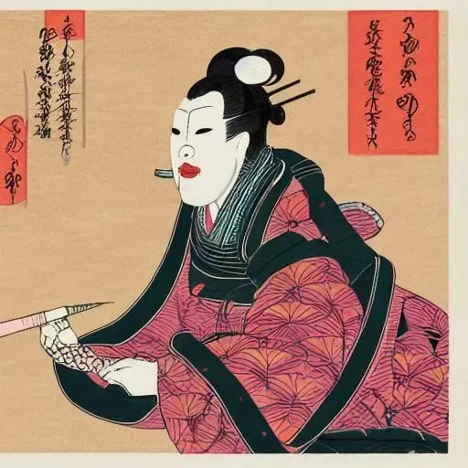 Japanese Kabuki Character