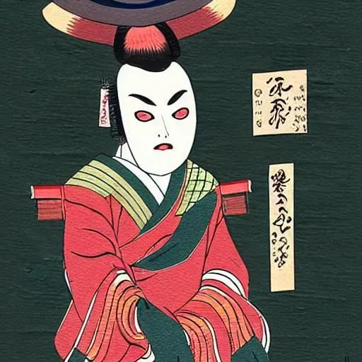 Japanese Kabuki Character