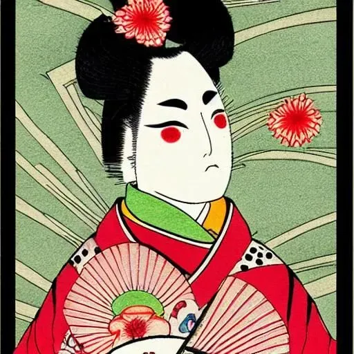 Japanese Kabuki Character