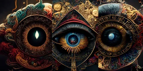 3D Mandalas generated by midjourney
