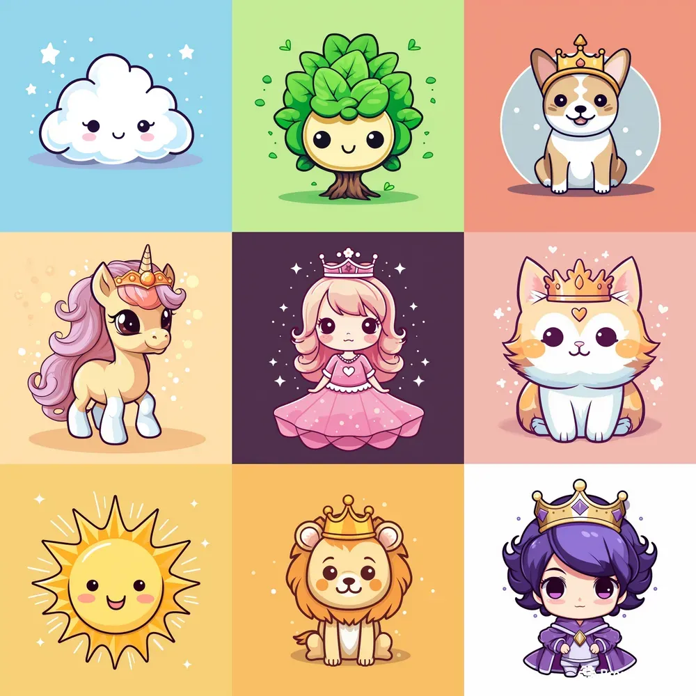 Kawaii Characters Fun Designs