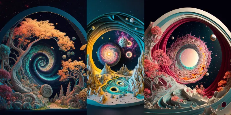 Diorama Galaxies generated by undefined
