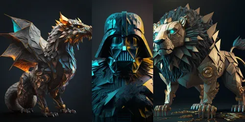 Origami Style generated by midjourney
