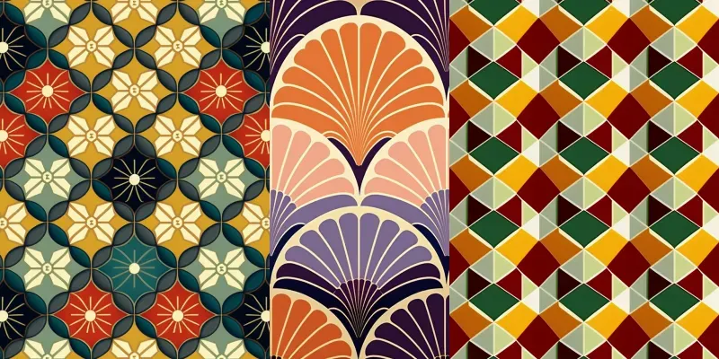 Modern Japanese Geometric Patterns generated by undefined