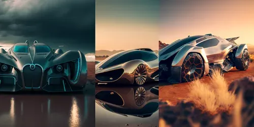 Futuristic Cars generated by midjourney