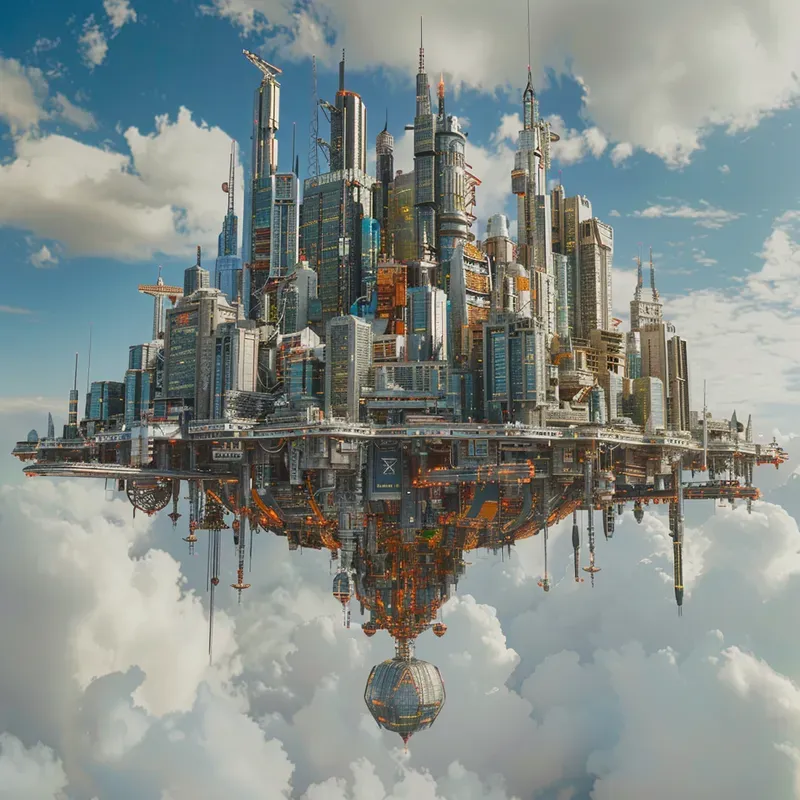 3D Floating Island Oases