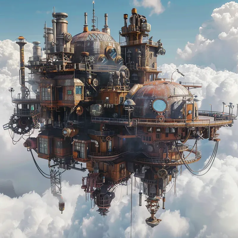 3D Floating Island Oases