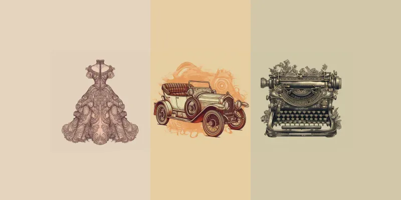 Vintage Object Designs generated by undefined