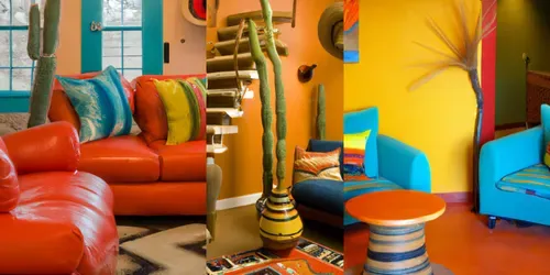 Colorful Fantasy Home Interiors generated by dalle