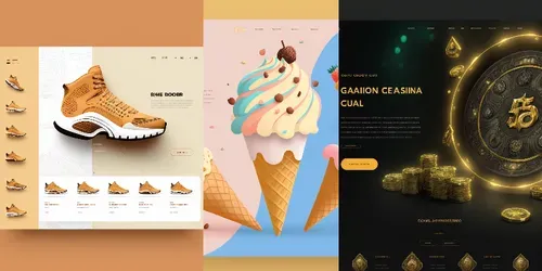 Website Mockups For Inspiration generated by midjourney