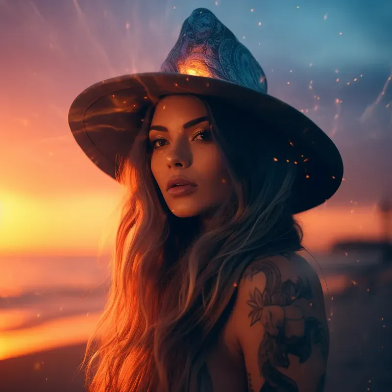Beautiful Faces In Hats