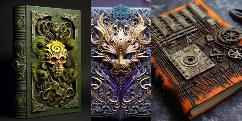 Dark Story Book Covers generated by undefined