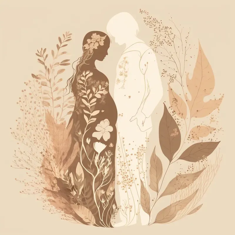 Boho Floral Style Art