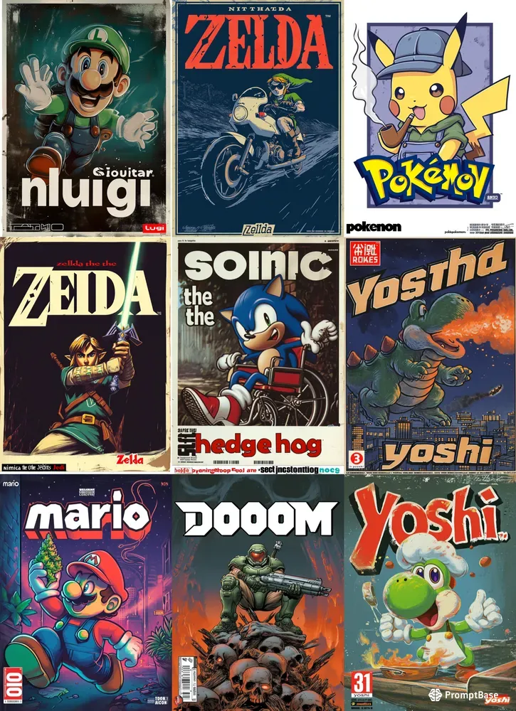90s Advertising Vhs Posters Of Nintendo