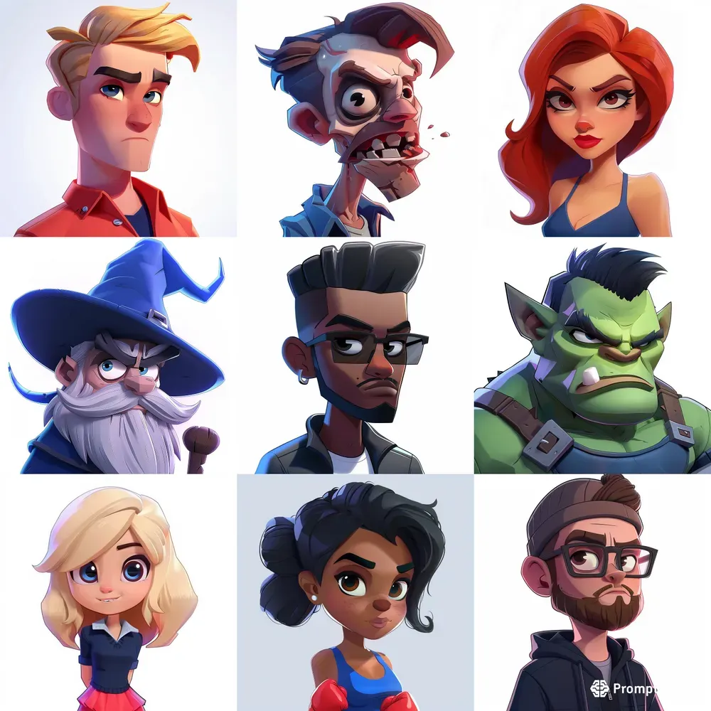 Game Character Headshots