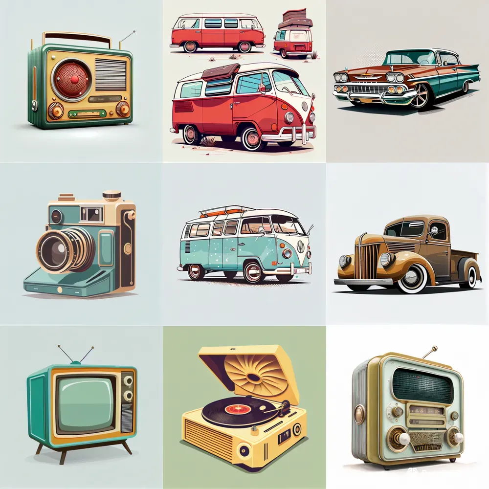 Vintage Vector Cliparts