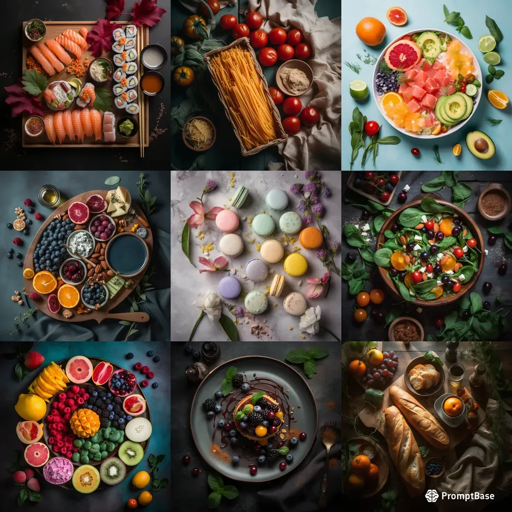 Overhead Food Photography Presets