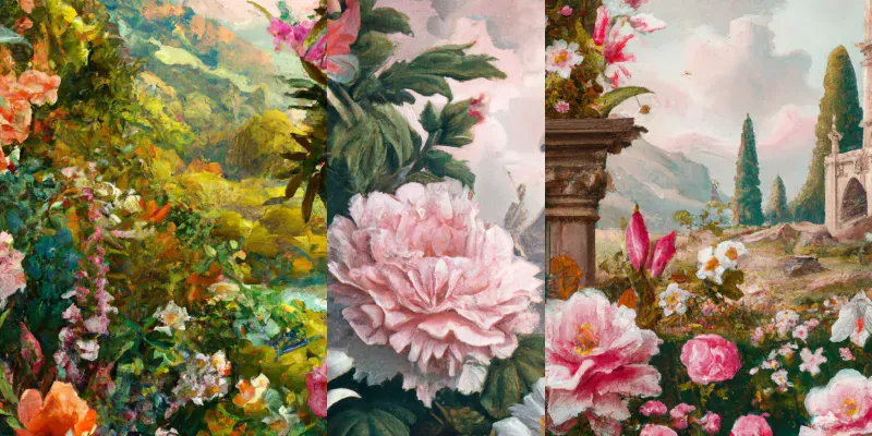Beautiful Flower Landscapes generated by undefined