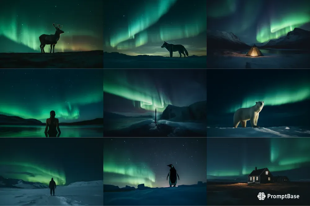 Elegant Photography Northern Lights