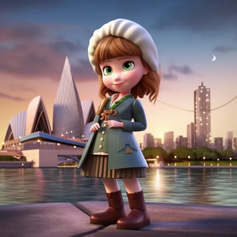 Cute Disney Princess In Modern World