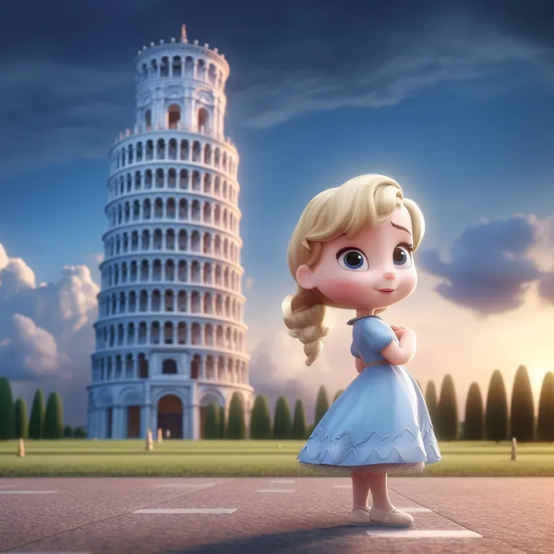 Cute Disney Princess In Modern World