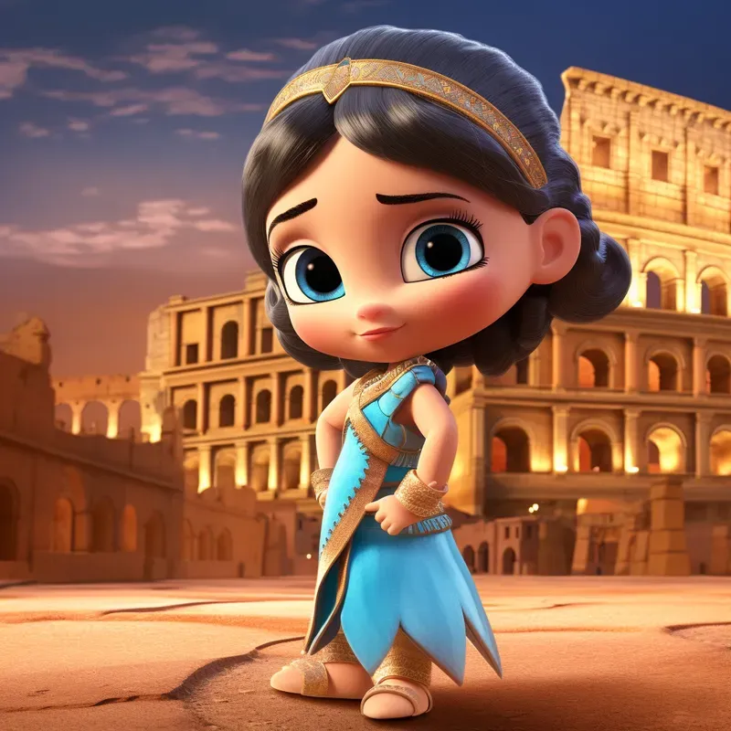 Cute Disney Princess In Modern World