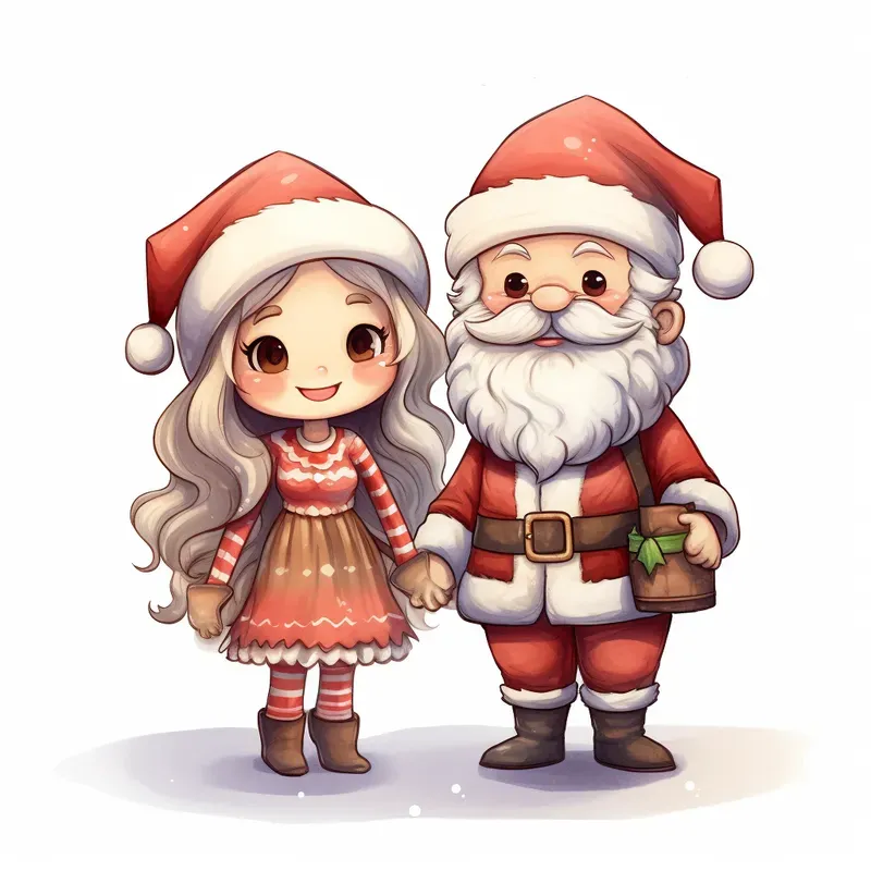 Cute Couple Illustrations Stickers